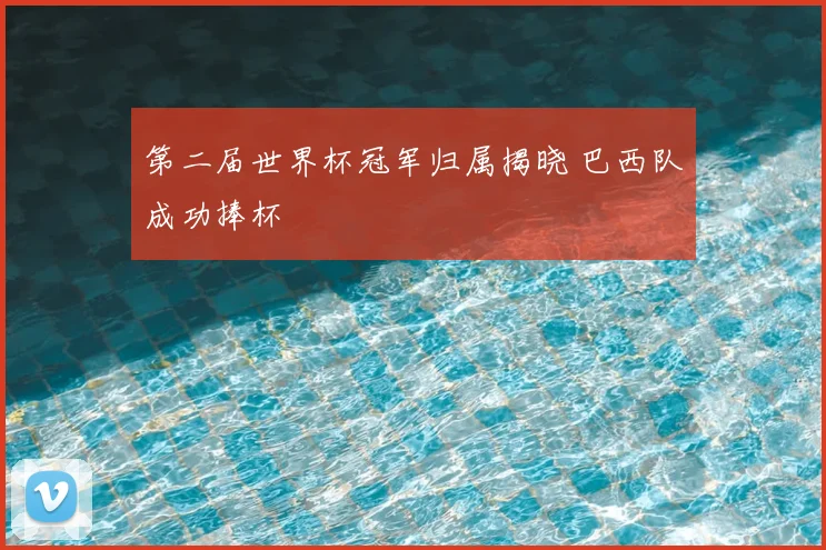 第二届世界杯冠军归属揭晓 巴西队成功捧杯